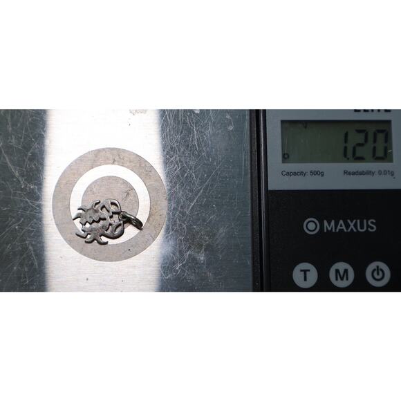 Retired James Avery 925 Scorpio Scorpion Zodiac Charm 1.20G / 0.7in - Picture 4 of 4